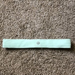 Mint green lululemon headband